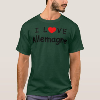 T-shirt j'aime l'Allemagne 1