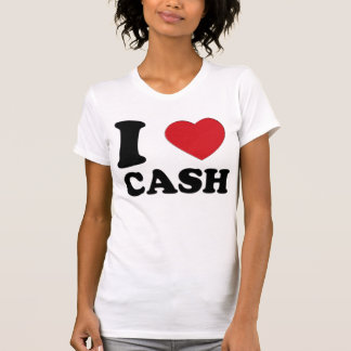T-SHIRT J'AIME L'ARGENT LIQUIDE
