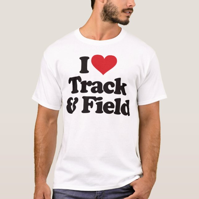 T-shirt J'aime l'athlétisme (Devant)