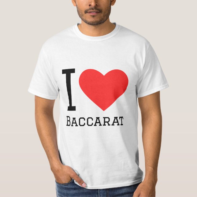T-shirt J'aime le baccarat (Devant)