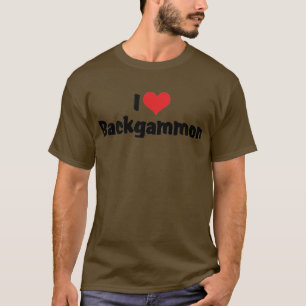 T-shirt J'aime le Backgammon du Cœur