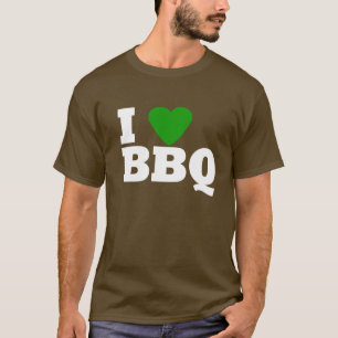 T-shirt J'aime le BBQ vert
