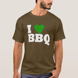 T-shirt J'aime le BBQ vert