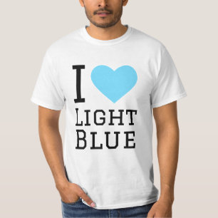 T-shirt J'aime le bleu clair