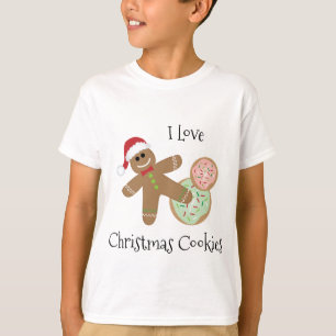 T-shirt J'aime le bonhomme en pain d'épice des biscuits