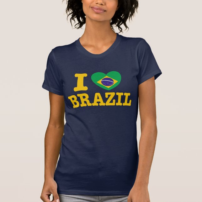T-shirt J'aime le brésil (Devant)