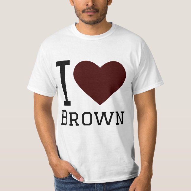 T-shirt J'aime le brun (Devant)