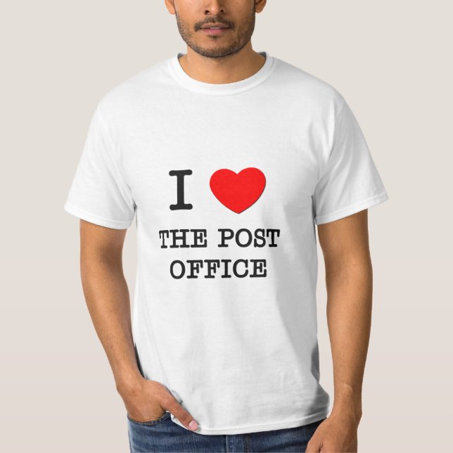 T-shirt J'aime le bureau de poste (Devant)