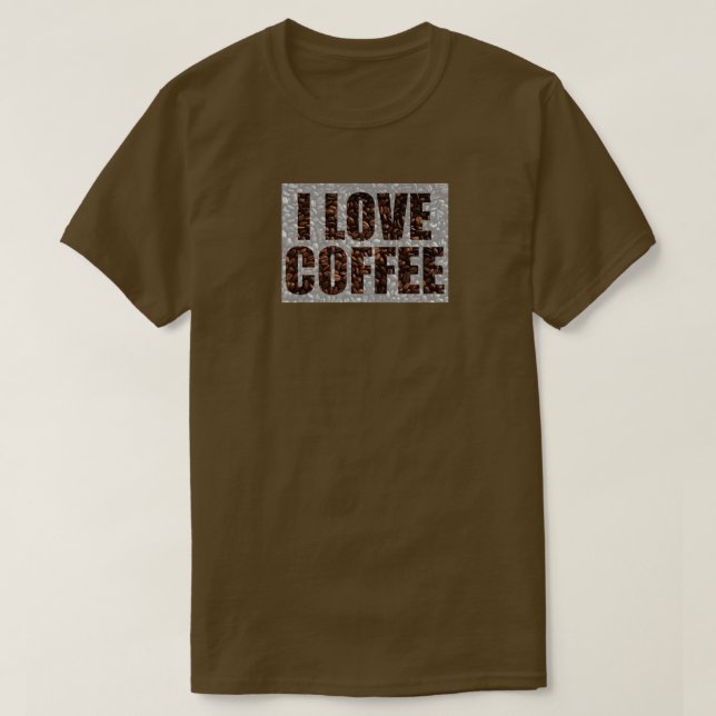 T-shirt J'aime le café (Design devant)