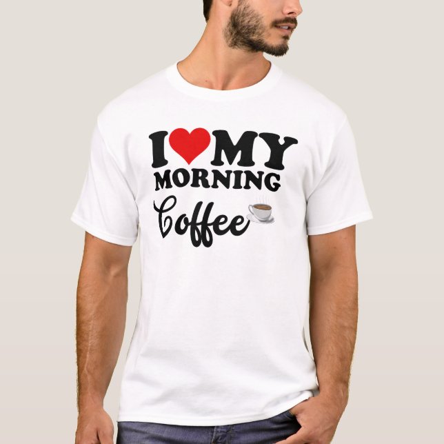 T-shirt J'Aime Le Café Du Matin (Devant)