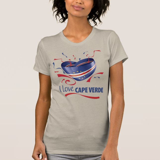 T-shirt J'aime le Cap Vert (Devant)