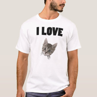 T-SHIRT J'AIME LE CHAT