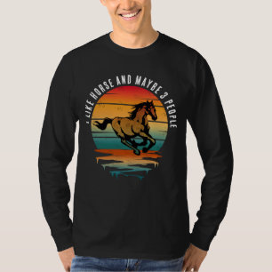 T-SHIRT J'AIME LE CHEVAL ET PEUT-ÊTRE 3 PERSONNES