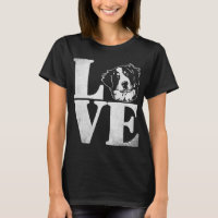 J'aime le chien de montagne de Bernese