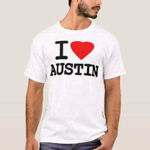 T-shirt J'aime le coeur Austin le Texas