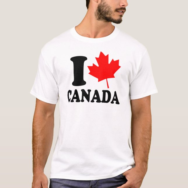 T-shirt J'aime le coeur Canada (Devant)