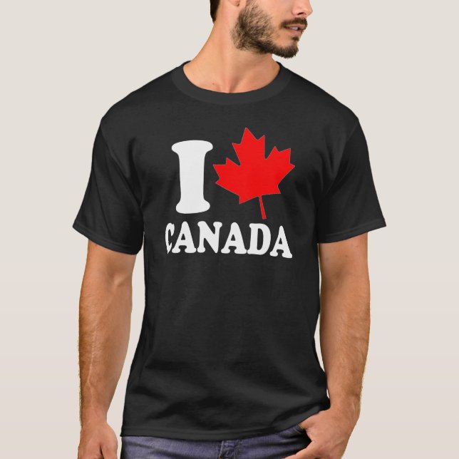 T-shirt J'aime le coeur Canada (Devant)
