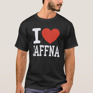 T-shirt J'aime le cœur de la ville de JAFFNA Graphique Sou