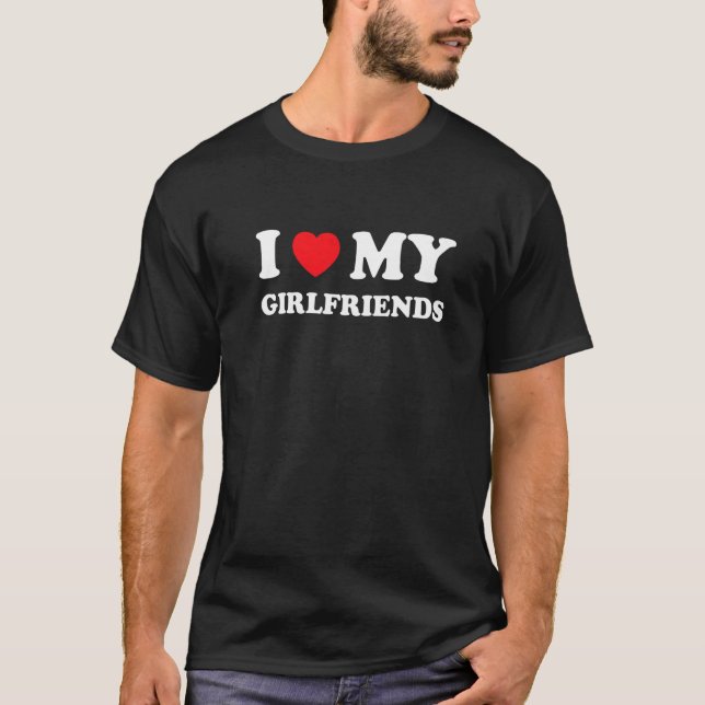 T-shirt J'Aime Le Coeur Mes Filles (Devant)