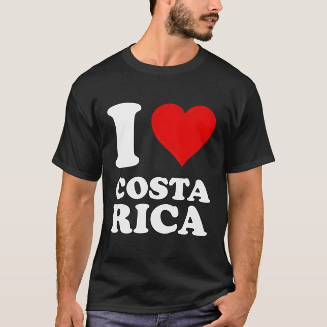 T-shirt J'aime le Costa Rica (Devant)