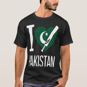 T-shirt J'aime le cricket au Pakistan