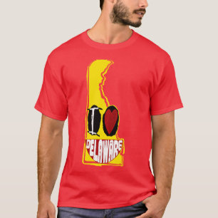 T-shirt J'Aime Le Delaware Souriant Joyeux Visage
