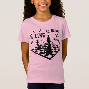 T-Shirt J'aime le déplacer, le déplace, échecs, le T-sh