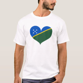 T-shirt J'aime le drapeau des Îles Salomon