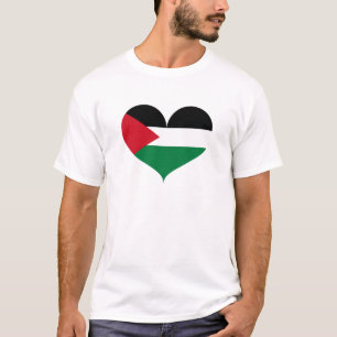 T-shirt J'aime le drapeau palestinien