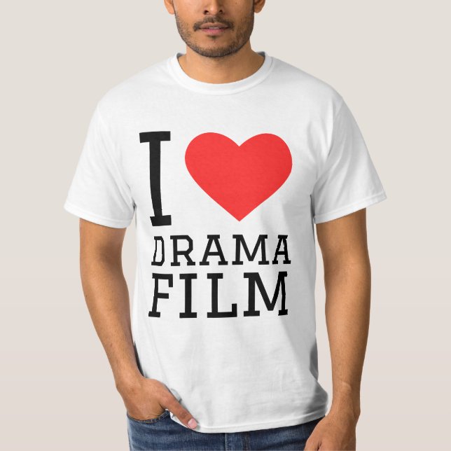 T-shirt J'aime le film dramatique (Devant)
