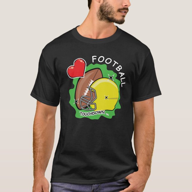 T-shirt J'Aime Le Football Américain (Devant)