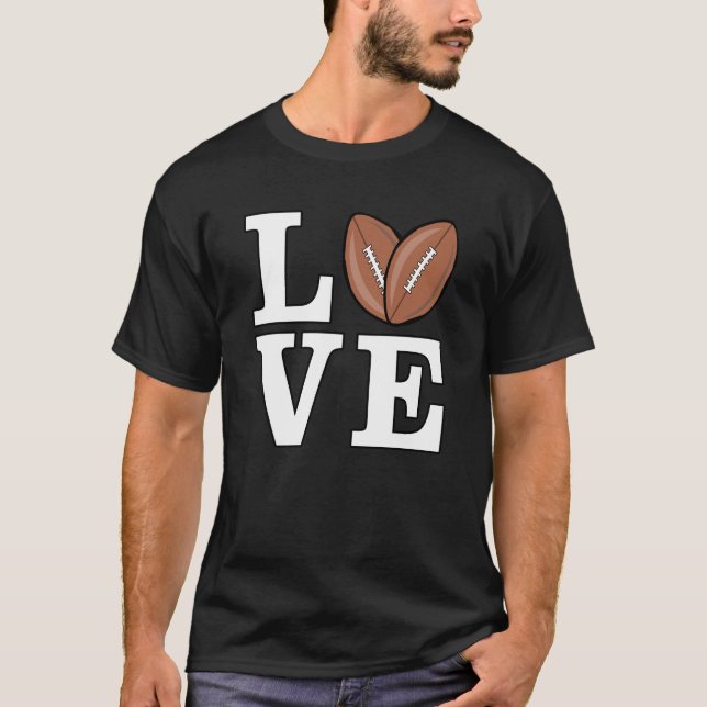 T-shirt J'Aime Le Football Américain (Devant)