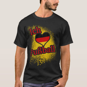 T-shirt J'Aime Le Football De Football Allemand