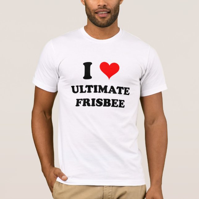 T-shirt J'aime le frisbee final (Devant)