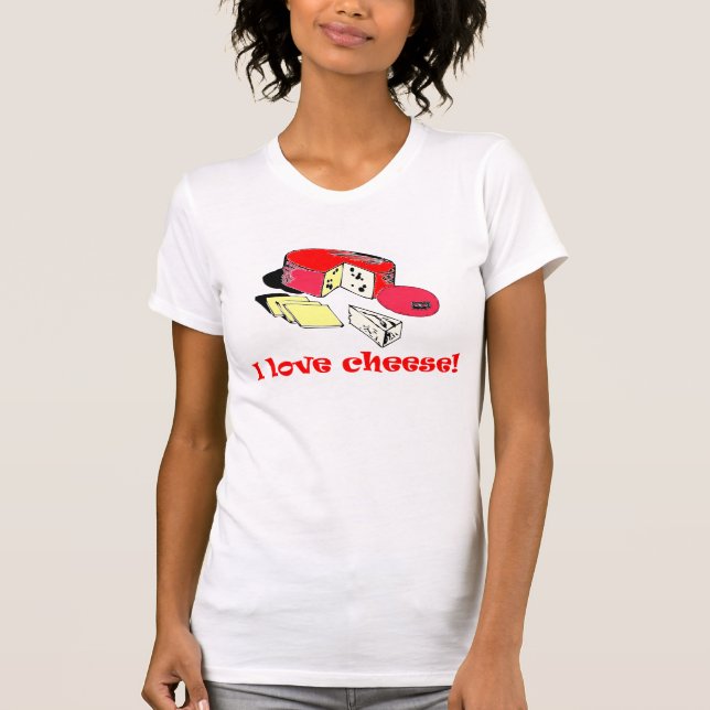T-shirt j'aime le fromage (Devant)