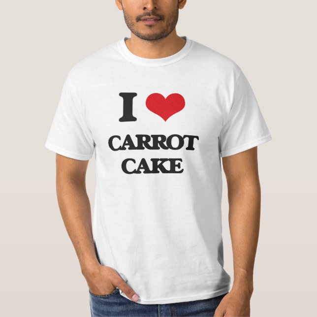 T-shirt J'aime le gâteau à la carotte (Devant)