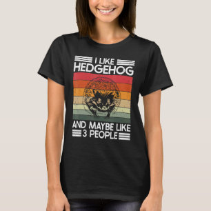 T-shirt J'Aime Le Hérisson Et 3 Personnes Amateurs De Héri