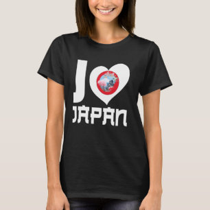 T-shirt J'Aime Le Japon Fier D'Être Japonais Japon Coeur D