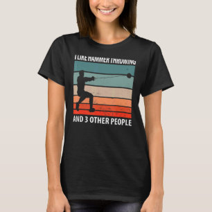 T-shirt J'Aime Le Jeu De Marteau Et 3 Autres Personnes