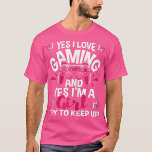 T-shirt J'aime le jeu et oui je suis une gamer jeu vidéo