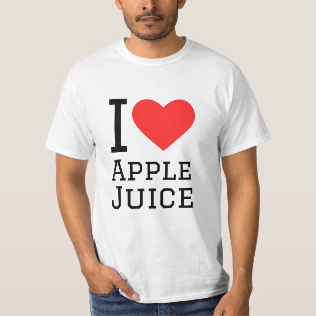 T-shirt J'aime le jus de pomme (Devant)