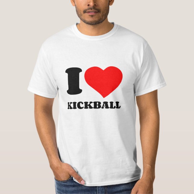 T-SHIRT J'AIME LE KICKBALL (Devant)