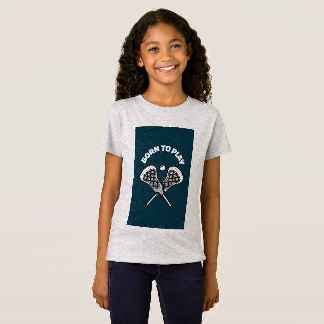 T-Shirt J'AIME LE LACROSSE ! IDÉAL POUR LES ENFANTS :) (Devant entier)