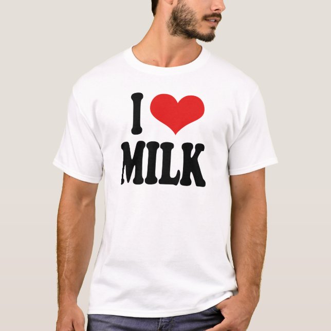 T-shirt J'aime le lait (Devant)
