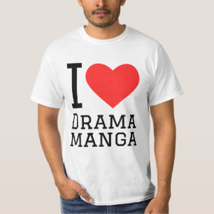 T-shirt J'aime le manga dramatique