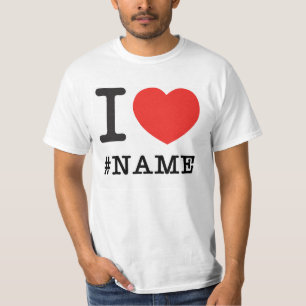 T-shirt J'aime le modèle nommé