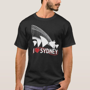 T-SHIRT J'AIME LE NOIR DE SYDNEY
