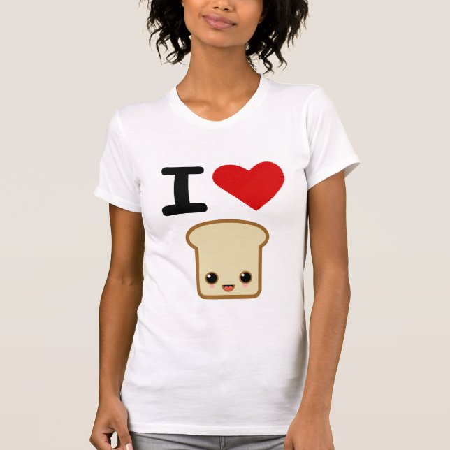 T-shirt J'aime le pain grillé (Devant)