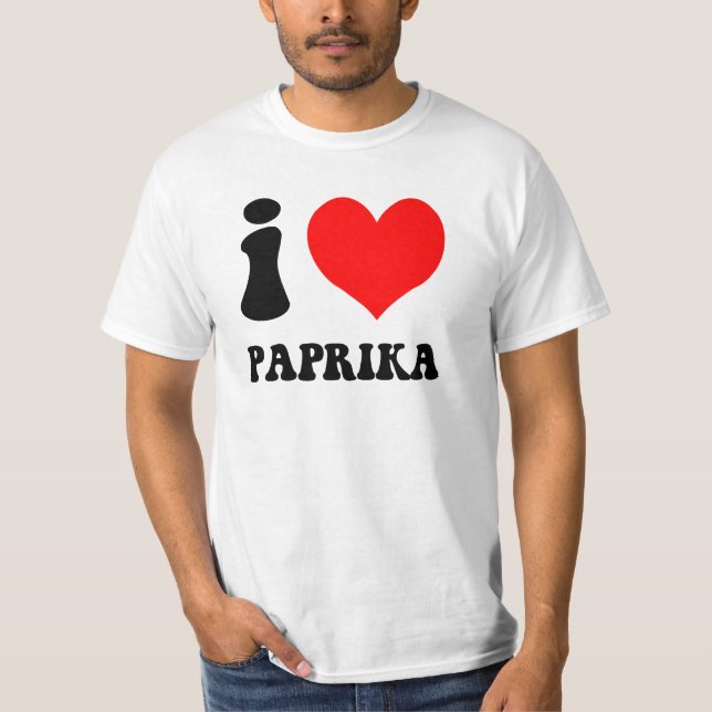 T-shirt J'aime le paprika (Devant)