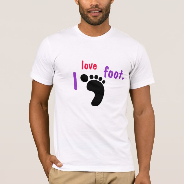 T-shirt J'aime le pied (Devant)